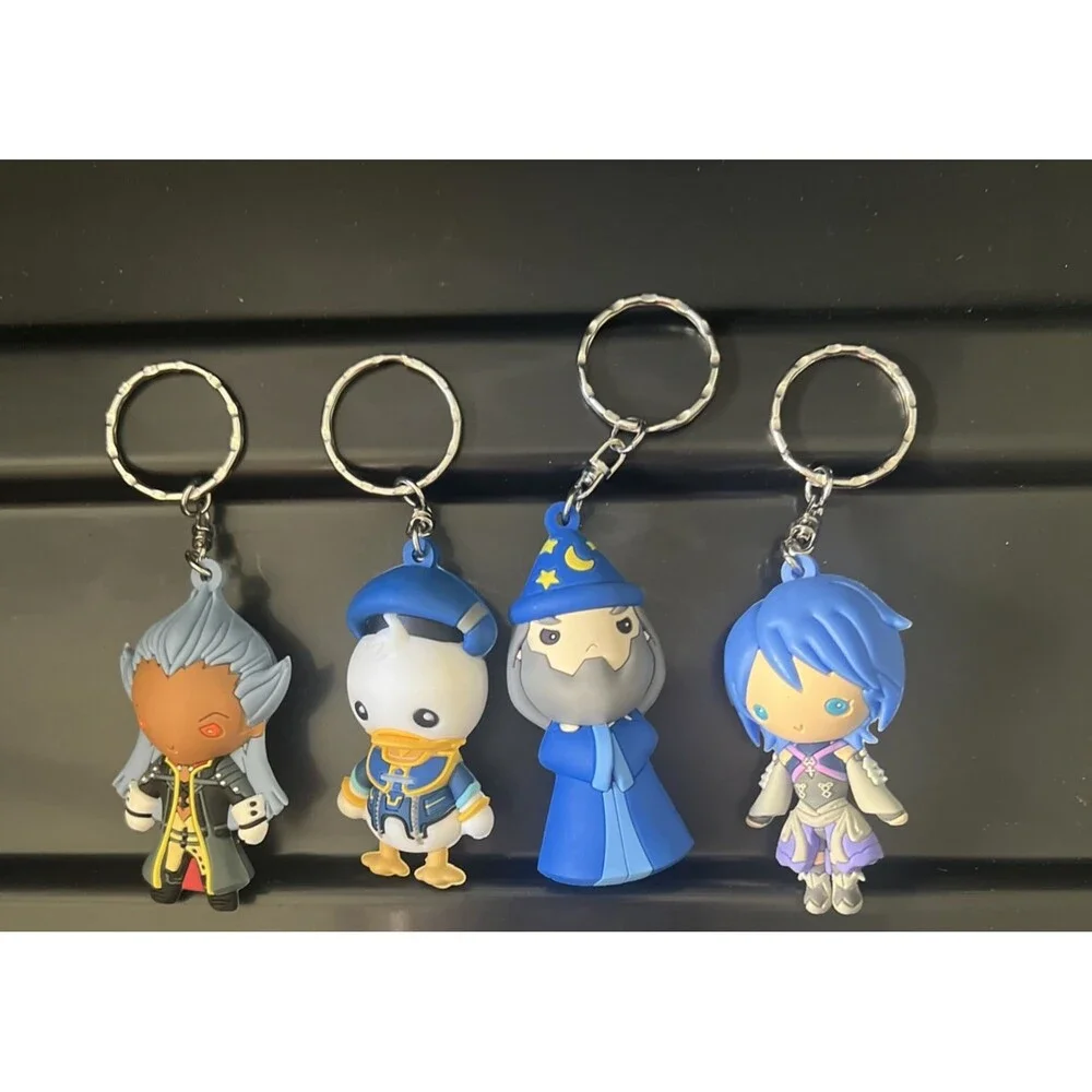 Figural Disney KINGDOM HEARTS II Mystery Blind Bag Keyring (Lot of 16) NWOT